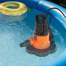 Automatic Pool Cover Pump Submersible Swimming 0.66 HP 3200 GPH 25 ft Cord