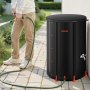 VEVOR Collapsible Rain Barrel, 380 L Portable Rain Water Collection Barrel, 1000D PVC Rainwater Collection System, Garden Water Catcher Tank Storage Container with Spigot & Overflow Kit, Black