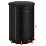 VEVOR Collapsible Rain Barrel, 380 L Portable Rain Water Collection Barrel, 1000D PVC Rainwater Collection System, Garden Water Catcher Tank Storage Container with Spigot & Overflow Kit, Black
