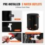 VEVOR Collapsible Rain Barrel 378.5 L Rain Catcher with Spigots and Overflow Kit
