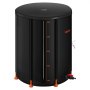 VEVOR Collapsible Rain Barrel, 201 L Portable Rain Water Collection Barrel, 1000D PVC Rainwater Collection System, Garden Water Catcher Tank Storage Container with Spigot & Overflow Kit, Black