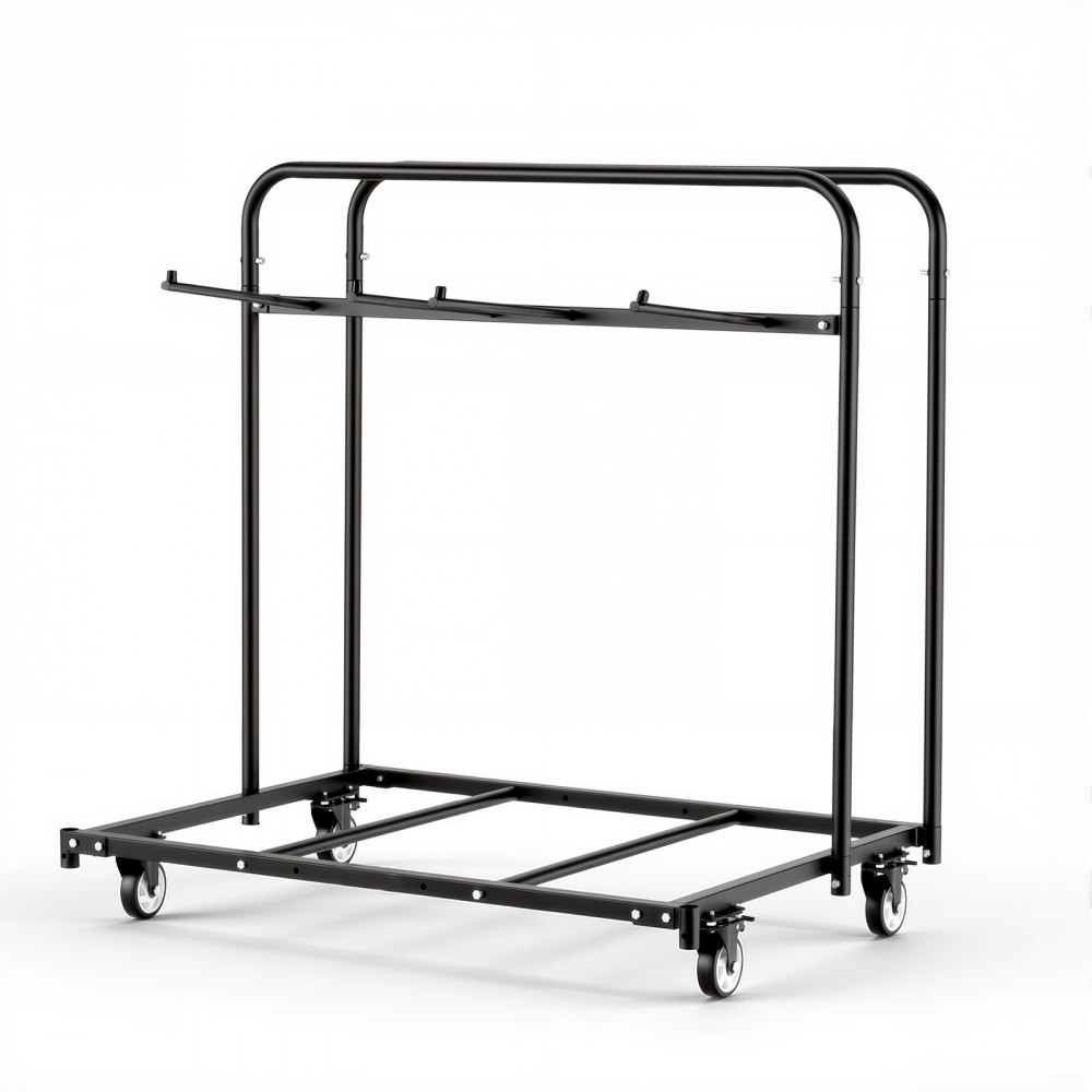 VEVOR Folding Table and Chair Rack Cart 400 lbs Holds 14 Chairs & 5 Tables, for Party Event Hotel Factory, Heavy-Duty Carbon Steel, Easy to Move, Storage Dolly, with Swivel Casters and Locking Wheels