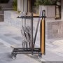 VEVOR Folding Table and Chair Rack Cart 181 kg Holds 14 Chairs & 5 Tables, for Party Event Hotel Factory, Heavy-Duty Carbon Steel, Easy to Move, Storage Dolly, with Swivel Casters and Locking Wheels