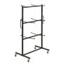 VEVOR Folding Table and Chair Rack Cart 181.5 kg Holds 24 Chairs & 6 Tables, for Large Event, Heavy-Duty Carbon Steel, Easy to Move, Storage Dolly, with Swivel Casters Locking Wheels, Waterproof Cover