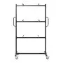 VEVOR Folding Table and Chair Rack Cart 181.5 kg Holds 24 Chairs & 6 Tables, for Large Event, Heavy-Duty Carbon Steel, Easy to Move, Storage Dolly, with Swivel Casters Locking Wheels, Waterproof Cover