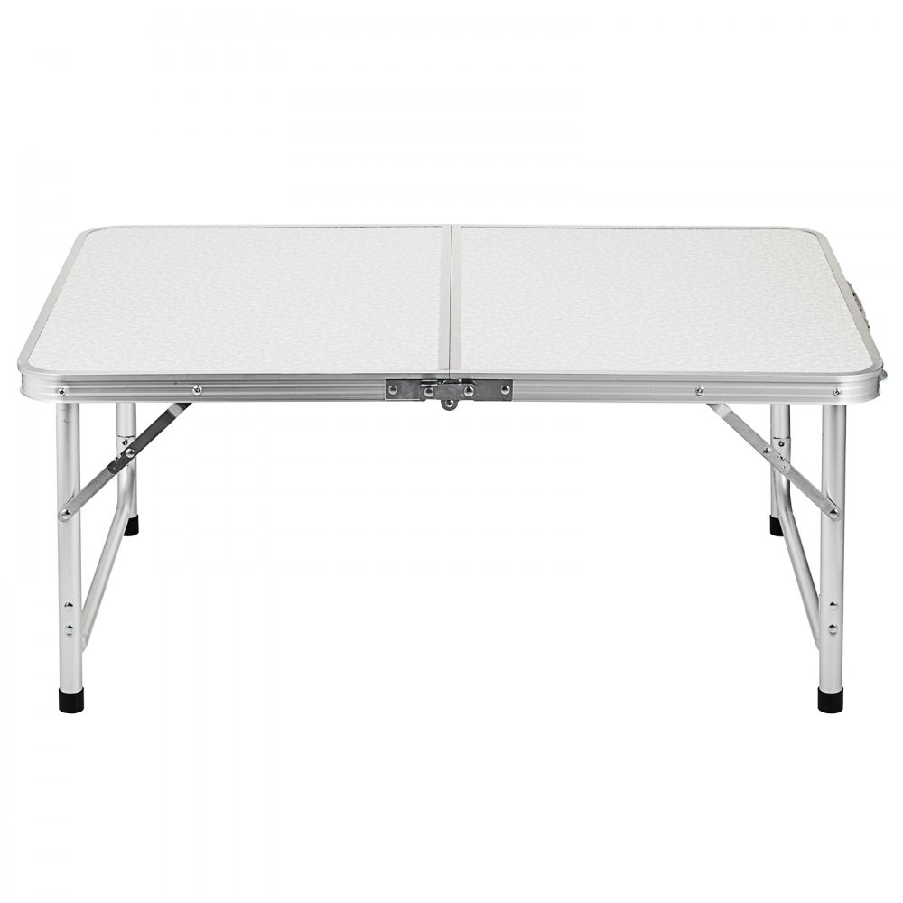 VEVOR Aluminum Folding Picnic Table, with 2 Benches, White
