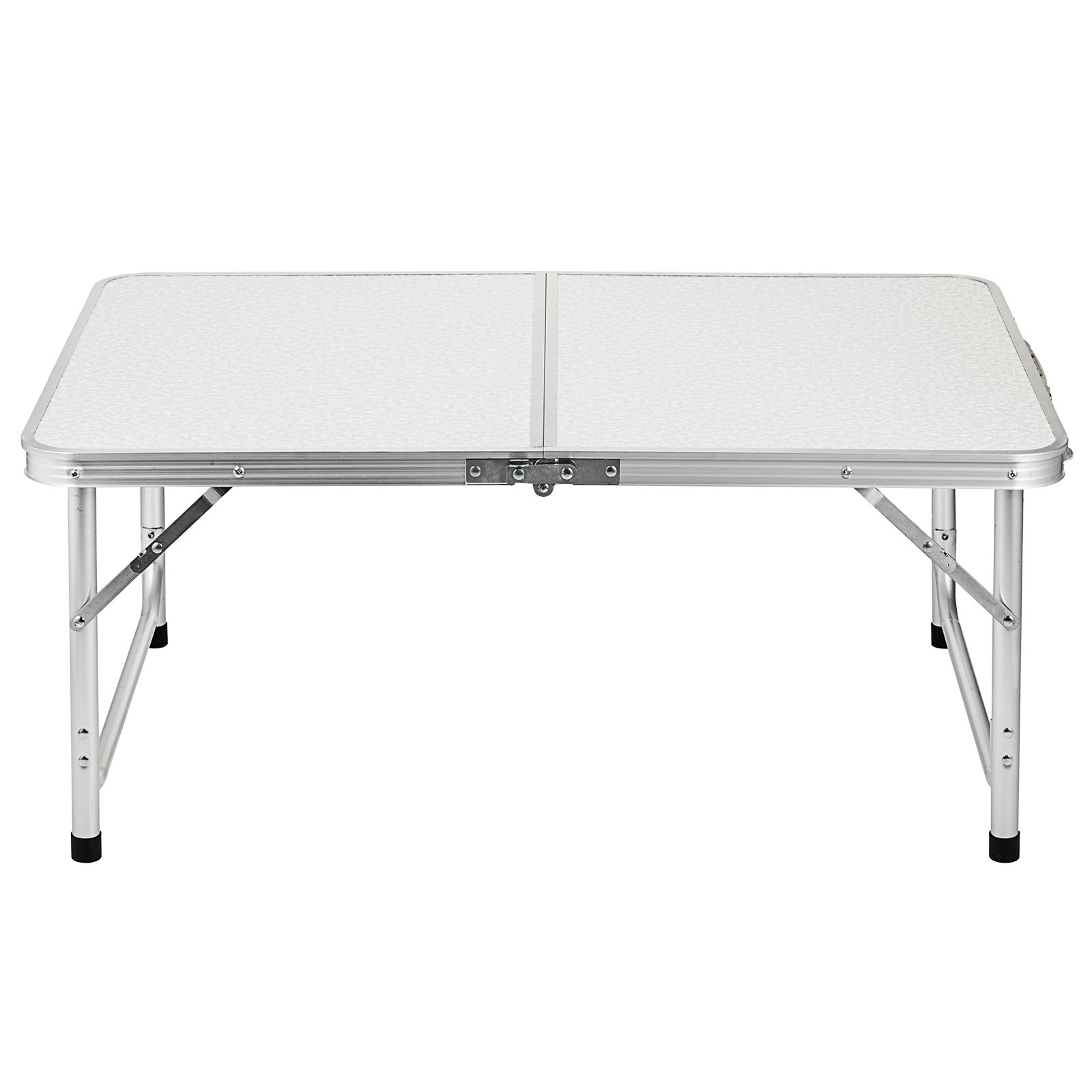 VEVOR Aluminum Folding Picnic Table, with 2 Benches, White