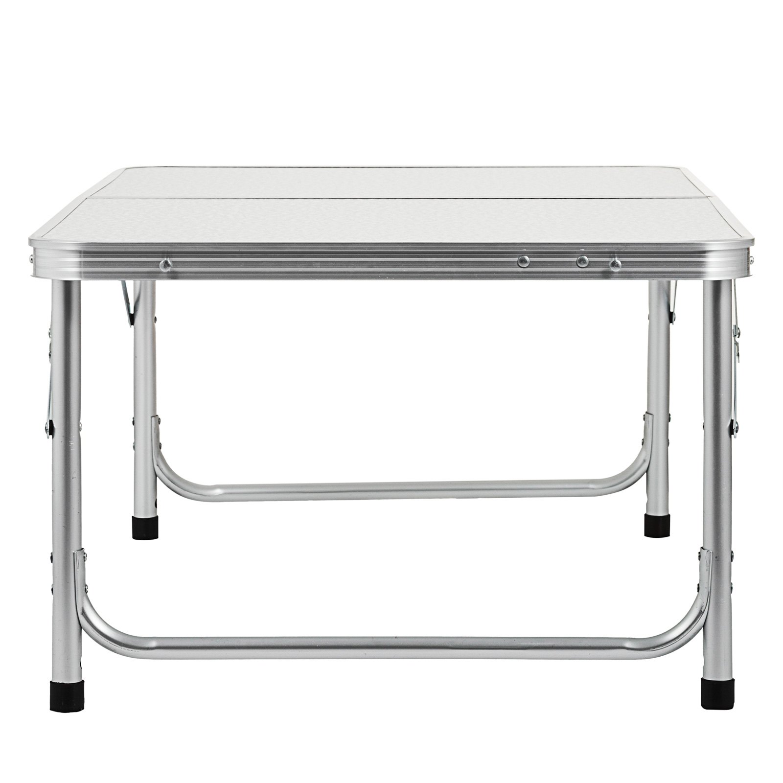 VEVOR Aluminum Folding Picnic Table, with 2 Benches, White