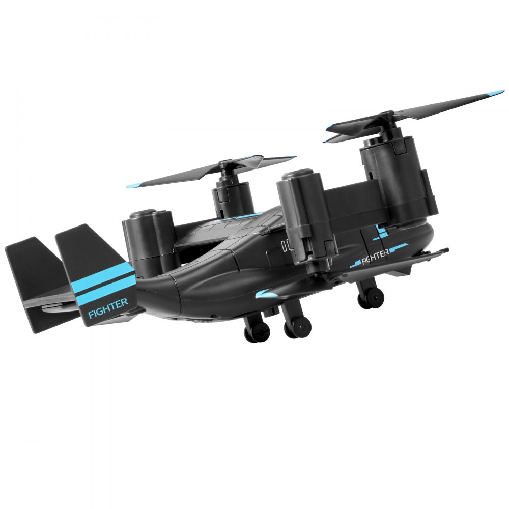 VEVOR RC Helicopter, 2.4GHz Remote Control Helicopter with Gyro, 4-Channel RC Airplane for Beginner, Wing Lights & One-Key Takeoff/Landing, Flying Plane Toys for Kids Ages 8 and up
