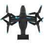 VEVOR RC Helicopter, 2.4GHz Remote Control Helicopter with Gyro, 4-Channel RC Airplane for Beginner, Wing Lights & One-Key Takeoff/Landing, Flying Plane Toys for Kids Ages 8 and up