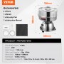 VEVOR Electric Vibrating Sieve Machine with 12+80 Mesh Automatic Sifter Shaker