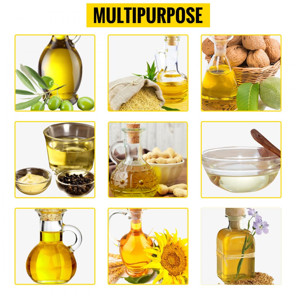 High Quality Multifunctional Automatic Small Oil Press Machine 304# Food Grade Stainless Steel Oil Expeller