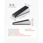 VEVOR Heavy Duty Door Stopper, 2 Pack, Door Stop Wedge for Bottom, Premium Zinc Alloy and Dual-Sided PVC Non-Slip Pads, with 2 Self-Adhesive Wall Protectors, Suitable for Various Types and Rooms