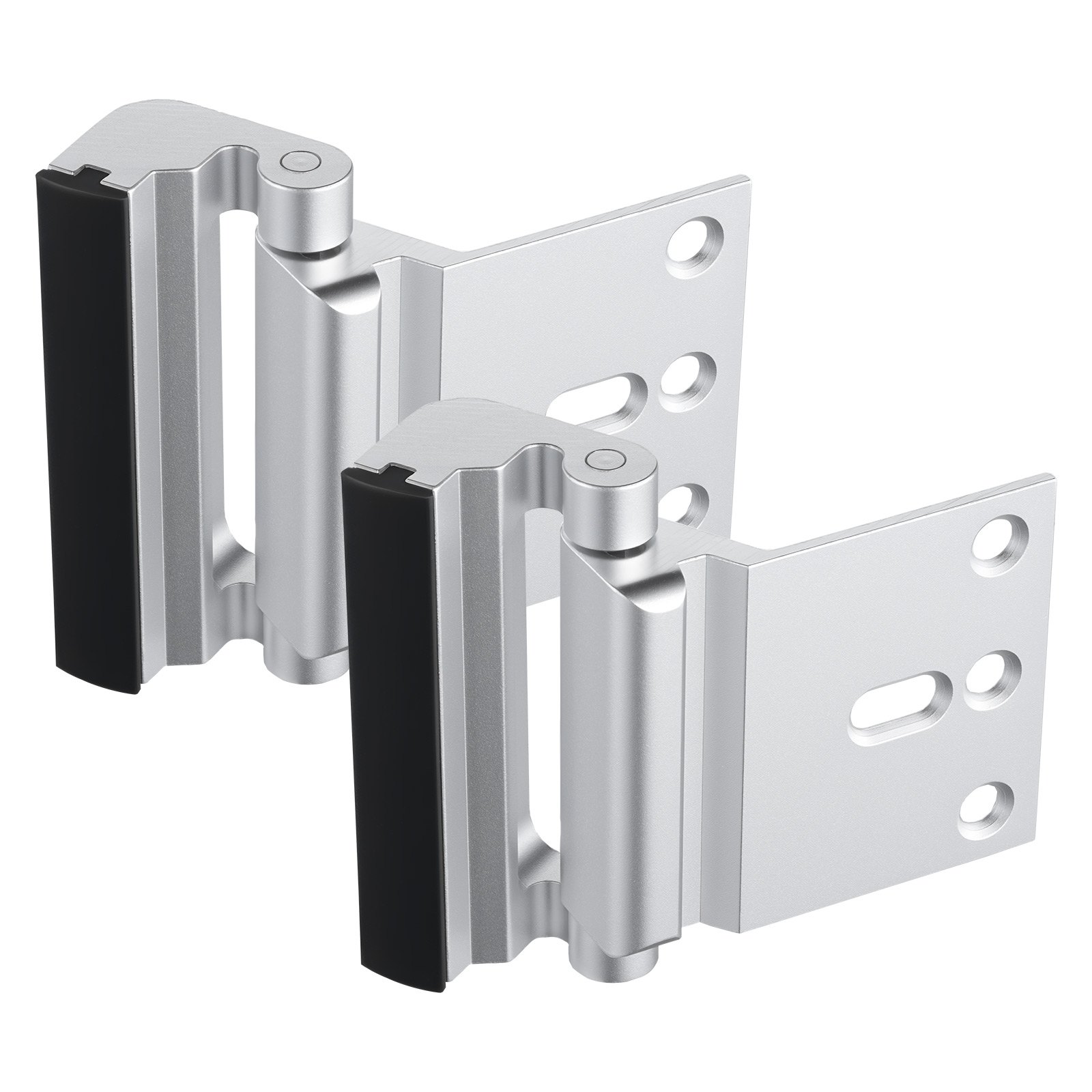 VEVOR Door Reinforcement Lock, 2 Pack Home Security Door Lock, with 3 Inch Stop Withstand 800 lbs of Force, with 8 Screws, for Inward-Opening, Aluminum Alloy, Add Extra High Security to Your Home
