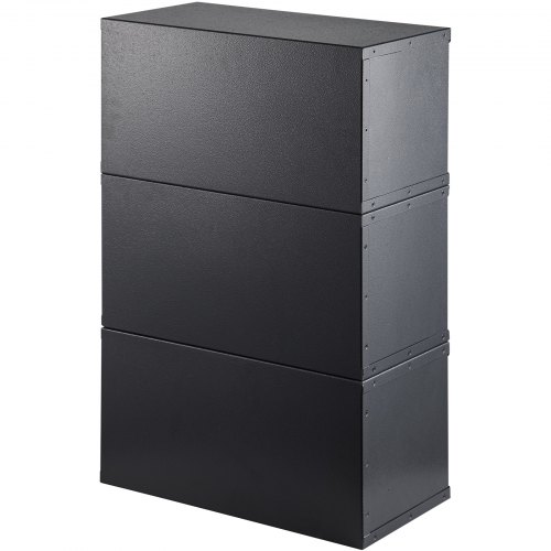 VEVOR Drill Bit Dispenser Cabinet, Three-Drawer Drill Bit Dispenser for 1/16" to 1/2" & Letter Sizes A to Z, Five-Drawer Drill Bit Organizer for Wire Gauge Sizes #1 to #60, 3 Pieces Drill Cabinet Set