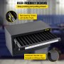 VEVOR Drill Bit Dispenser Cabinet, Three-Drawer Drill Bit Dispenser for 1/16" to 1/2" & Letter Sizes A to Z,  Five-Drawer Drill Bit Organizer for Wire Gauge Sizes #1 to #60, 3 Pieces Drill Cabinet Set
