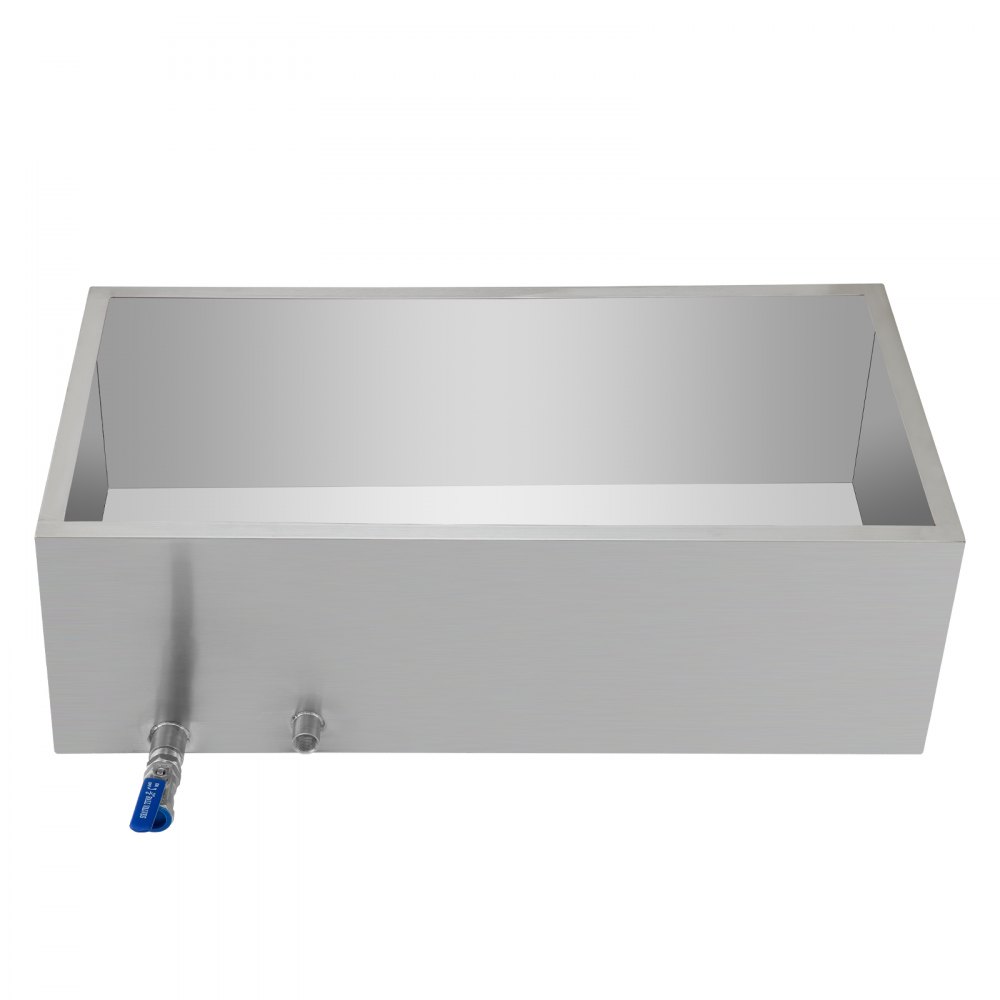 VEVOR Maple Syrup Evaporator Pan 76x41x24 cm Stainless Steel Maple Syrup Boiling Pan with Valve for Boiling Maple Syrup