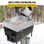 VEVOR Maple Syrup Evaporator Pan 76x41x24 cm Stainless Steel Maple Syrup Boiling Pan with Valve for Boiling Maple Syrup