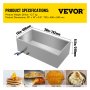 VEVOR Maple Syrup Evaporator Pan 76x41x24 cm Stainless Steel Maple Syrup Boiling Pan with Valve for Boiling Maple Syrup
