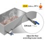 VEVOR Maple Syrup Evaporator Pan 30x16x9.5 Inch Stainless Steel Maple Syrup Boiling Pan with Valve for Boiling Maple Syrup