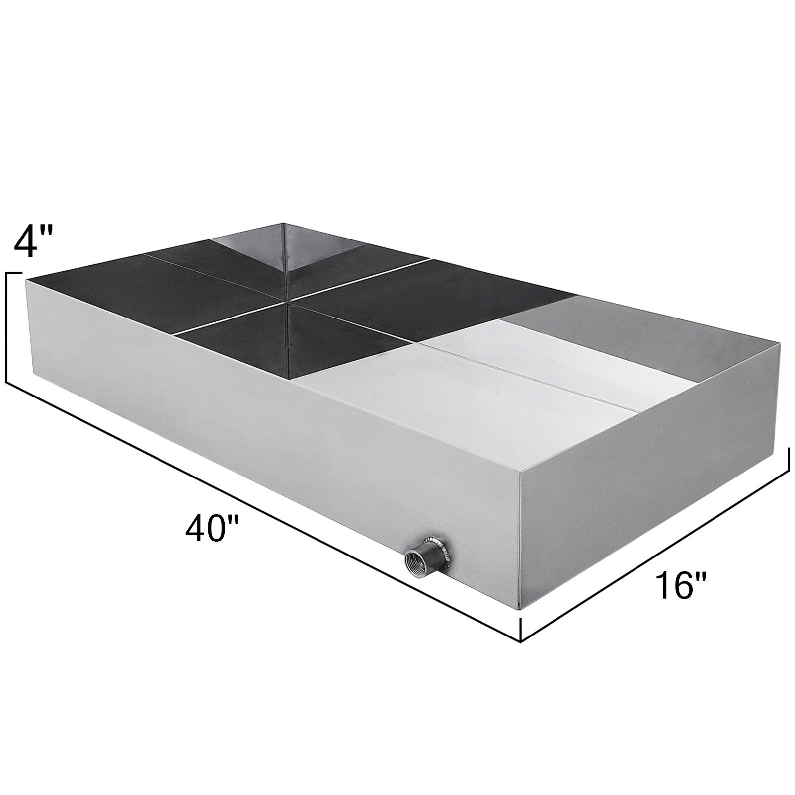 Maple Syrup Evaporator Pan 16”x 40”x 4” Sap Boiling Boiling Syrup Mirror Metal