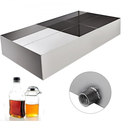 VEVOR Maple Syrup Evaporator Pan 34x18x6 Inch Stainless Steel Maple Syrup Boiling Pan for Boiling Maple Syrup
