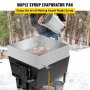 VEVOR Maple Syrup Evaporator Pan 24x24x7 Inch Stainless Steel Maple Syrup Boiling Pan for Boiling Maple Syrup