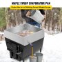 VEVOR Maple Syrup Evaporator Pan 24x24x9.5 Inch Stainless Steel Maple Syrup Boiling Pan with Valve