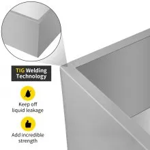 VEVOR Maple Syrup Evaporator Pan 36x24x9.5 Inch Stainless Steel Maple Syrup Boiling Pan with Valve