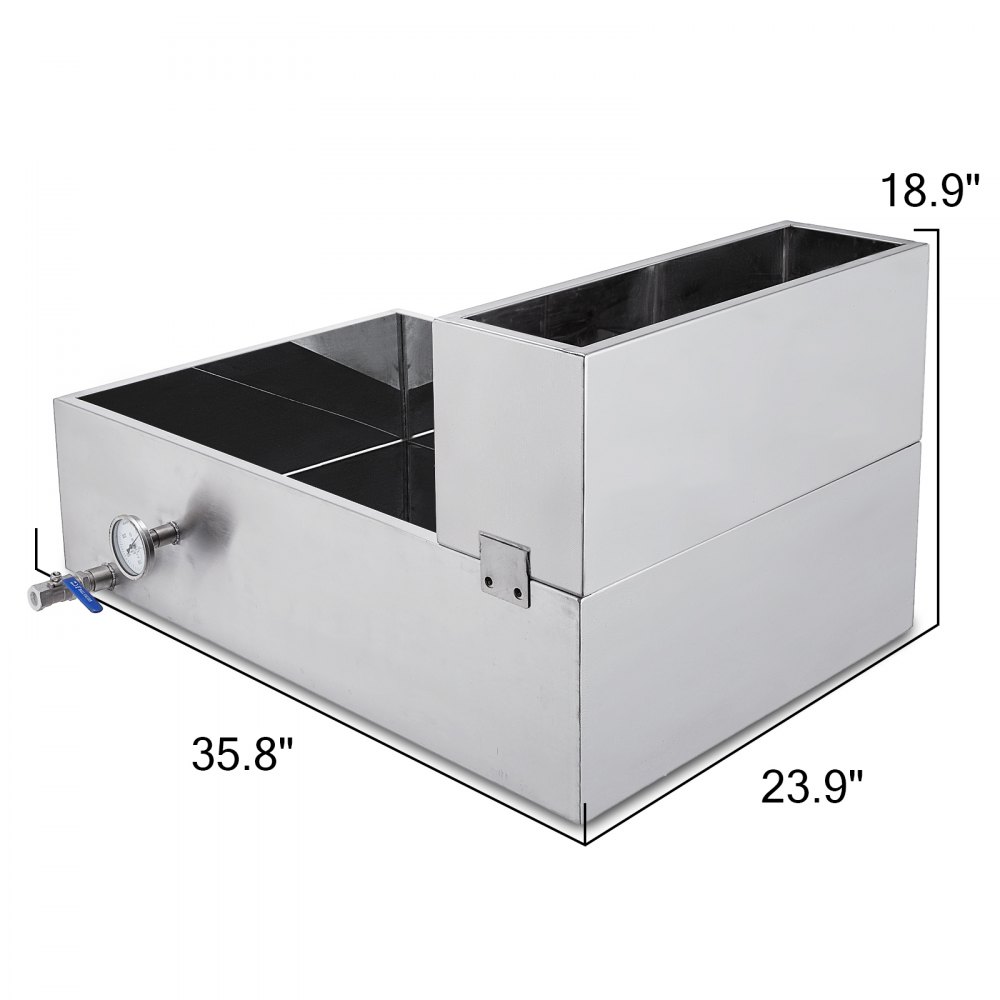 2'x3' Syrup Pan With Water Tank Basic Preheater Pan Tig Welded Maple Syrup Pan