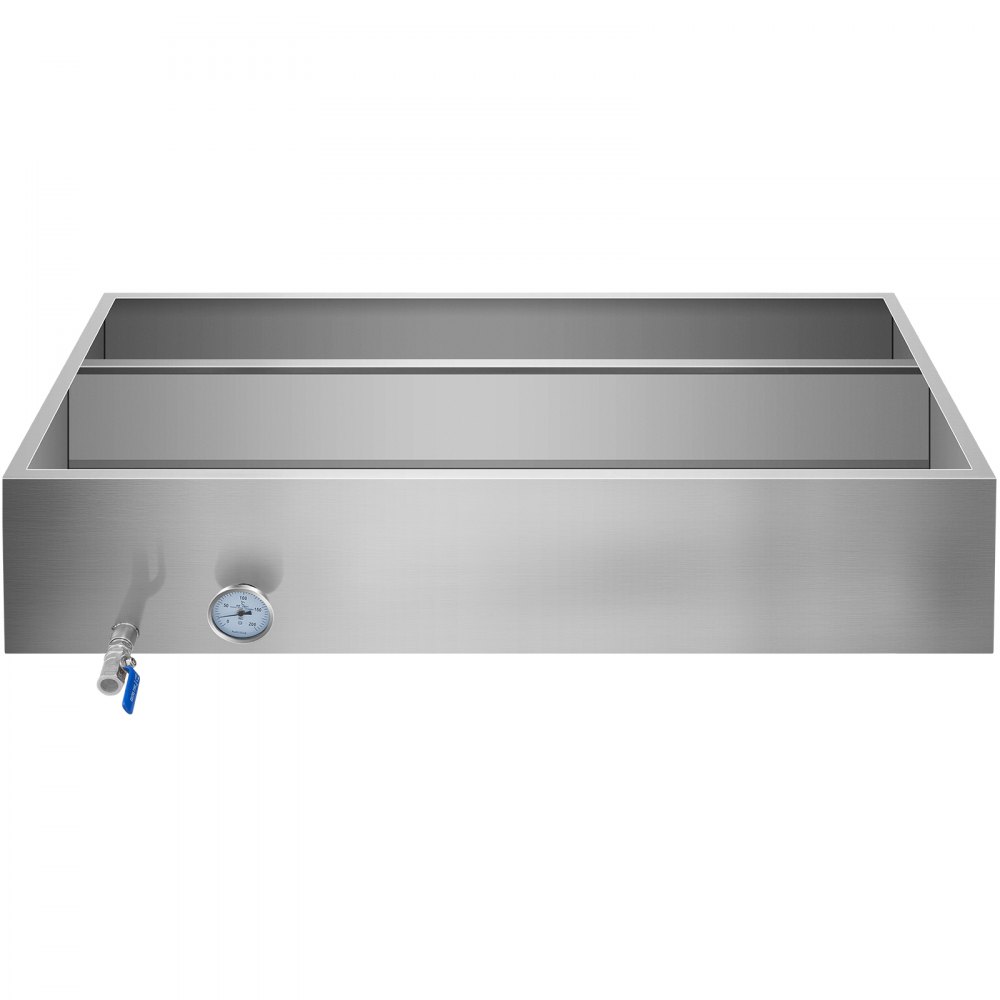 Maple Syrup Evaporator Pan 2"x4" Flow Divided Pan Kitchen Cookware W/drain Valve