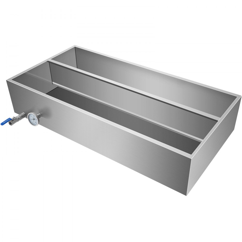 Maple Syrup Evaporator Pan 2"x4" Flow Divided Pan Kitchen Cookware W/drain Valve