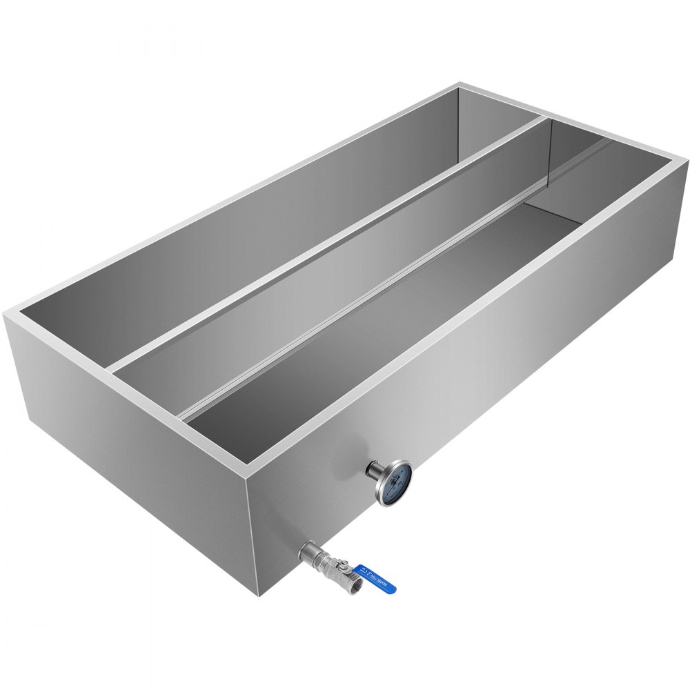 Maple Syrup Evaporator Pan 2"x4" Flow Divided Pan Kitchen Cookware W/drain Valve