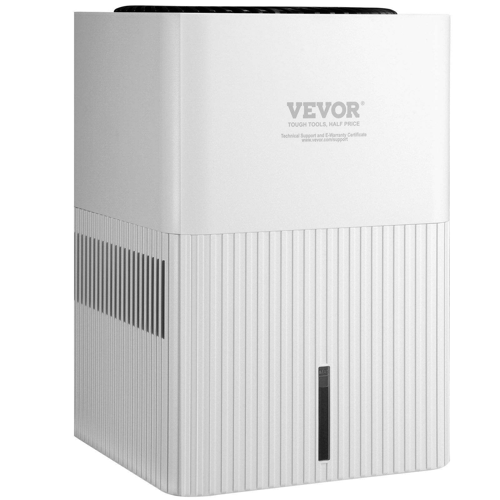 VEVOR Evaporative Humidifiers Mist-Free 3L, 300 ml/h Cool Moisture Humidifier and Air Purifier for Whole House up to 473.6 sqft, 4-Speeds & 1-12h Timer Settings, Premium Filter for Bedroom, Home