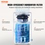 VEVOR Evaporative Humidifier for Whole House up to 215 sqft, 480 ml/h Smart Cool Moisture Humidifier and Air Purifier,3-Speeds & 1-12h Timer,Premium Filter Quiet Sleep Mode for Bedroom,5L(1.32G)