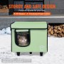 VEVOR Elevated Heated Cat House Cuboid Kitty Shelter with Heated Pad Green (S)