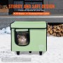 VEVOR Elevated Heated Cat House, Cuboid Kitty Shelter with Adjustable Temperature and Timer, 900D Oxford Cloth Foldable Cat Shelter with Heated Pad  for Winter to Stay Warm and Cozy, Green (Small)