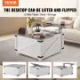VEVOR 31.5" Farmhouse Coffee Table Hinged Lift Top Square Table with Storage