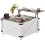 VEVOR 31.5" Farmhouse Coffee Table Hinged Lift Top Square Table with Storage