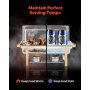 VEVOR 8 Qt 4 Pack Rectangle Chafing Dish Buffet Set Fullsize Pan Stainless Steel