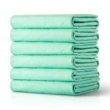 VEVOR Washable Underpads 34" x 36" Incontinence Bed Pad 6-Pack Bedwetting Pad