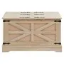 VEVOR Rattan Coffee Table, Rectangle PE Rattan Woven Wood Coffee Table with MDF Top, 32-Inch Modern Boho Style Storage Coffee Table with Retro Metal Hinges, for Living Room, Bedroom & Small Spaces