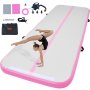 VEVOR Gymnastics Air Mat, 4 inch Thickness Inflatable Gymnastics Tumbling Mat, Tumble Track with Electric Pump, Training Mats for Home Use/Gym/Yoga/Cheerleading/Beach/Park/Water, 10 ft, Pink