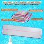 VEVOR Gymnastics Air Mat, 4 inch Thickness Inflatable Gymnastics Tumbling Mat, Tumble Track with Electric Pump, Training Mats for Home Use/Gym/Yoga/Cheerleading/Beach/Park/Water, 13 ft, Pink