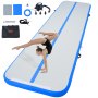 VEVOR Gymnastics Air Mat, 4 inch Thickness Inflatable Gymnastics Tumbling Mat, Tumble Track with Electric Pump, Training Mats for Home Use/Gym/Yoga/Cheerleading/Beach/Park/Water, 13 ft, Blue