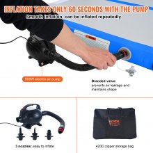 VEVOR 16FT Air Track Inflatable Training Tumbling Gymnastics Gym Mat with Pump