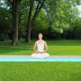VEVOR Gymnastics Air Mat, 4 inch Thickness Inflatable Gymnastics Tumbling Mat, Tumble Track with Electric Pump, Training Mats for Home Use/Gym/Yoga/Cheerleading/Beach/Park/Water, 16 ft, Mint Green