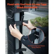 VEVOR 180cm Basketball Pole Pad Durable Padding 5-16 Round 11.5x11.5 Square Pole