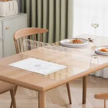 VEVOR PVC Table Protector 14x24 Inch Clear Plastic Desk Protector 1.5mm Thick