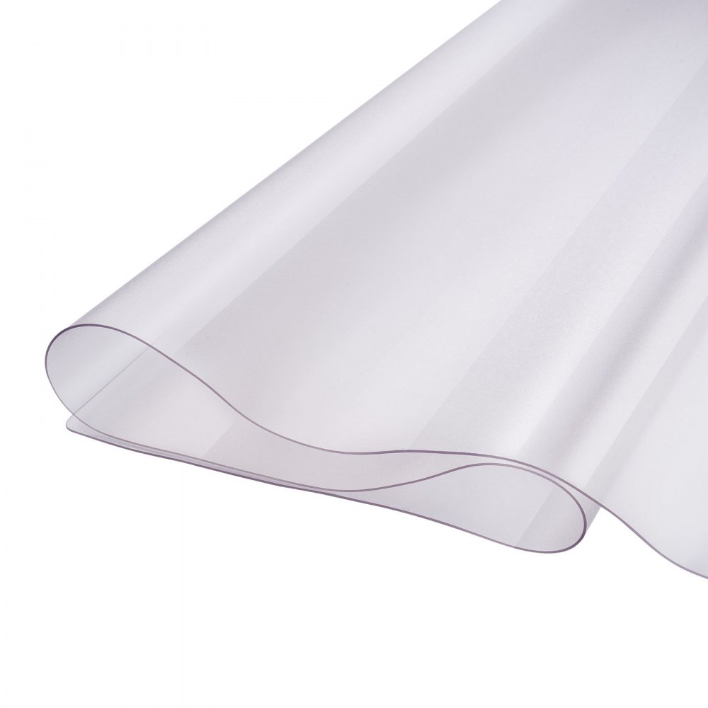 VEVOR Plastic Table Cover, 24 x 48 Inch 1.5 mm Thick Frosted Table Protector, Rectangle PVC Desk Mat, Waterproof & Easy Cleaning Desk Pad Tablecloth, for Office Dresser Dining Room Table Night Stand
